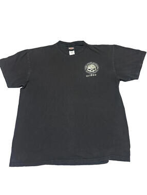 Harley Davidson Motorcycles Black T Shirt Skull Graphic Bakersfield Men XL